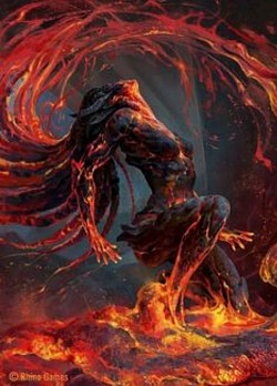 ★ DD : Disclaimerized Depiction ; ★ PROMETHEUS ; Fire 🔥 Creature  ;  #@ Structure ISsue on the ELEMENT side  ? Whether it is Slow,Rapid, or extinguish, but noted for loyalty. Dimbley :- A fire of joy,,,, called a  bonfire being part wood and part bones.