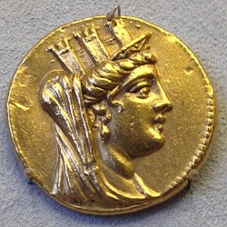 Tyche On a Golden Double Shekel