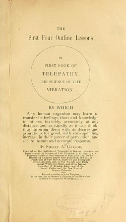 Telepathy - ('feeling, perception, passion, affliction, experience') is the purported vicarious transmission of information from one person's mind to another's without using any known human sensory channels or physical interaction. The term was first coined in 1882 by the classical scholar Frederic W. H. Myers, a founder of the Society for Psychical Research (SPR), and has remained more popular than the earlier expression thought-transference.