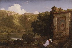 Il Penseroso is an 1845 oil on canvas painting by British-American painter Thomas Cole, founder of the Hudson River School. The work is currently possessed by the Los Angeles County Museum of Art. Il Penseroso means 