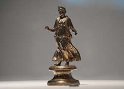 In Sabine and ancient Roman religion and myth, Luna is the divine embodiment of the Moon (Latin Lūna [ˈɫ̪uːnä]). She is often presented as the female complement of the Sun, Sol, conceived of as a god. Luna is also sometimes represented as an aspect of the Roman triple goddess (diva triformis), along with Diana and either Proserpina or Hecate. Luna is not always a distinct goddess, but sometimes rather an epithet that specializes a goddess, since both Diana and Juno are identified as moon goddesses. Varro categorized Luna and Sol among the visible gods, as distinguished from invisible gods such as Neptune, and deified mortals such as Hercules. She was one of the deities Macrobius proposed as the secret tutelary of Rome. In Imperial cult, Sol and Luna can represent the extent of Roman rule over the world, with the aim of guaranteeing peace. Luna's Greek counterpart was Selene.