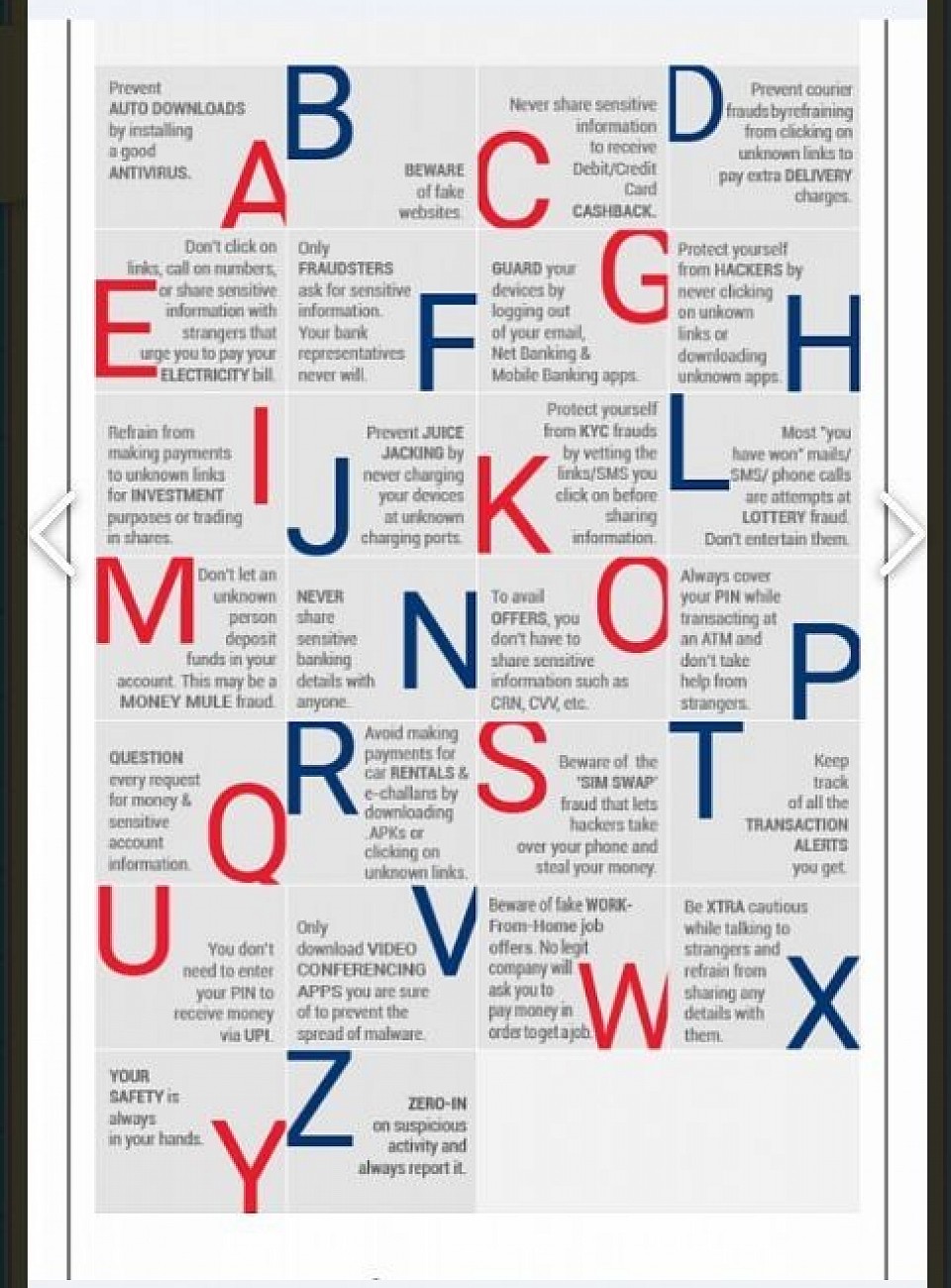 ★ DS : Disclaimerized ScreenShot; ★    B the change to C w/ 811/ A-Z of SAFE - BANKING !