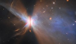 NASA release image of Butterfly Star. • To whom we beneath & what is benezth us or is it like the singularity of particle by / over in mixed fraction [as 2 integer 2 by / over 4].